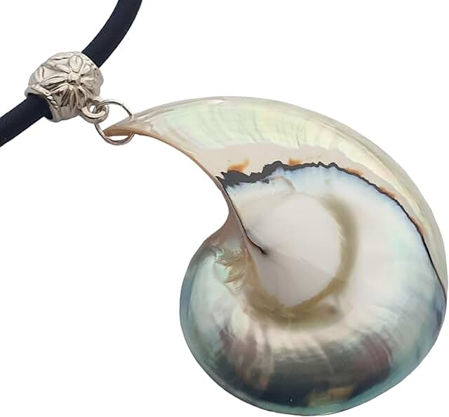 Natural Pearly Mother of Pearl Shell Pendant Necklace