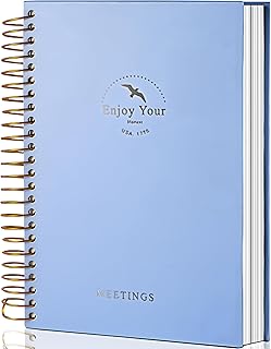 Meeting Notebook with Action Items, 240 Pages