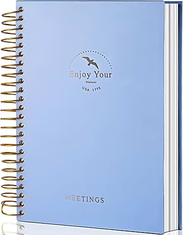 Meeting Notebook with Action Items, 240 Pages
