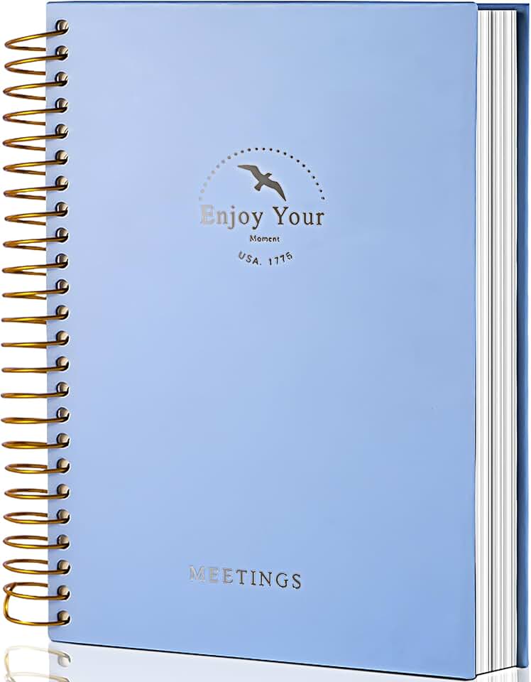 Meeting Notebook with Action Items, 240 Pages