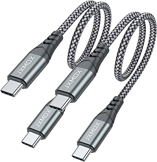 2-Pack 1ft USB C to USB C Fast Charging Cables