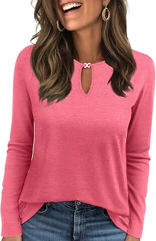 Women’s Long Sleeve Crew Neck Casual Tops