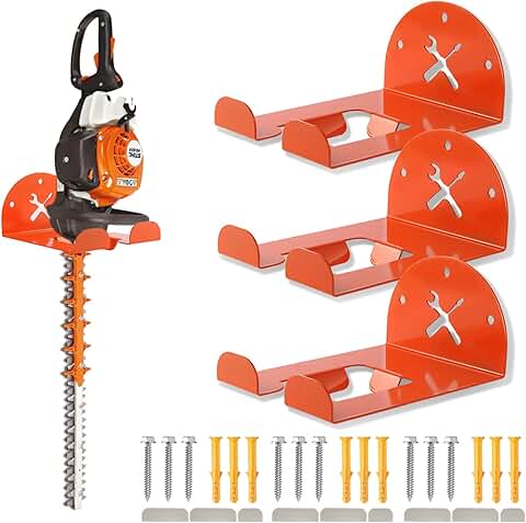 Heavy Duty Wall Mount Trimmer Rack, 3 Pack