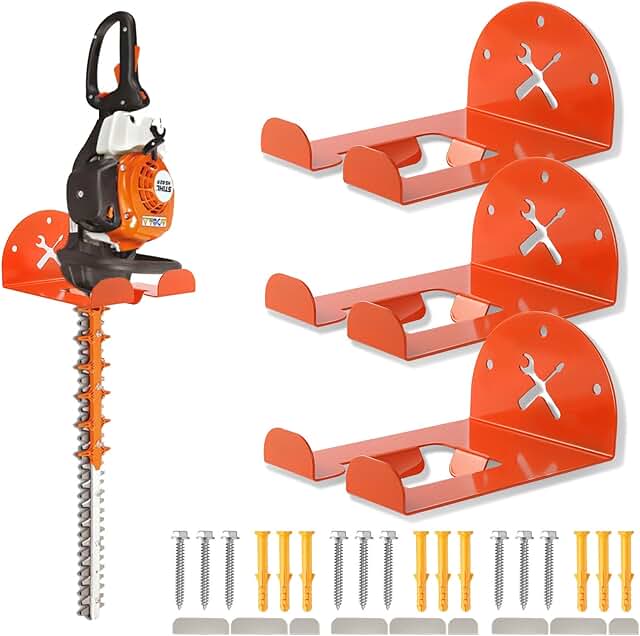 Heavy Duty Wall Mount Trimmer Rack, 3 Pack