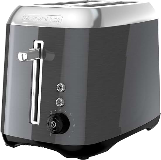 2-Slice Toaster with Wide Slots and Shade Control