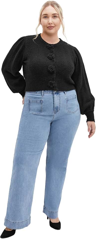 Plus Size Women's Cardigan