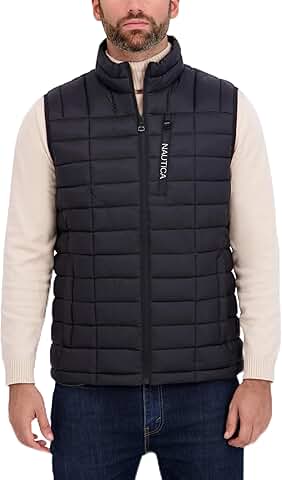 Men's Lightweight Wind and Water-Resistant Puffer Vest