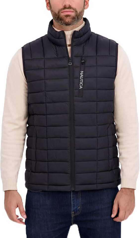 Men's Lightweight Wind and Water-Resistant Puffer Vest