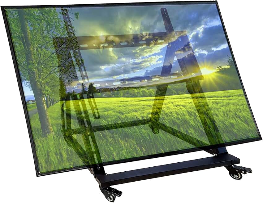 Low Height Mobile TV Stand for 32-70 inch Screens