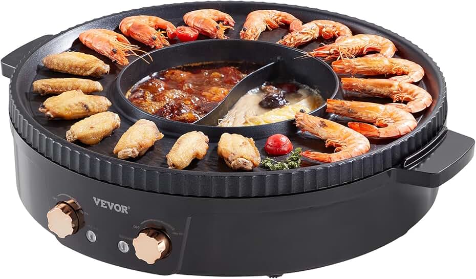 Electric Hot Pot and Grill for Family Dining