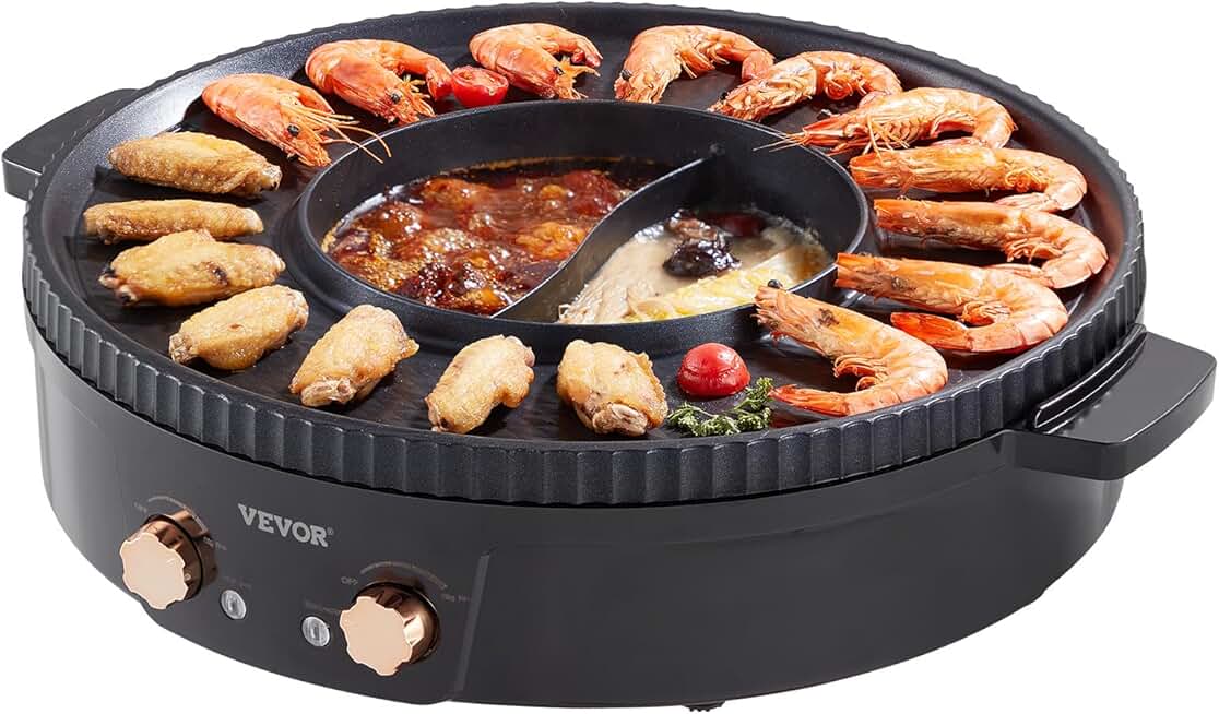 Electric Hot Pot and Grill for Family Dining
