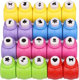 20-piece craft hole punch shape set for DIY projects