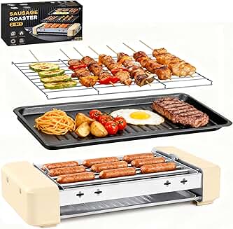 3-in-1 Electric Hot Dog and Sausage Grill for Family Parties
