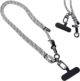 Adjustable Phone Lanyard with Crossbody and Wrist Strap