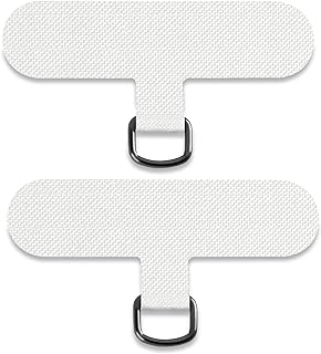 White Phone Tether Tab for All Phone Cases
