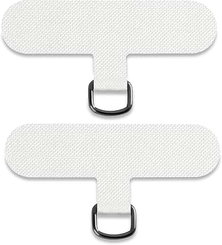 White Phone Tether Tab for All Phone Cases