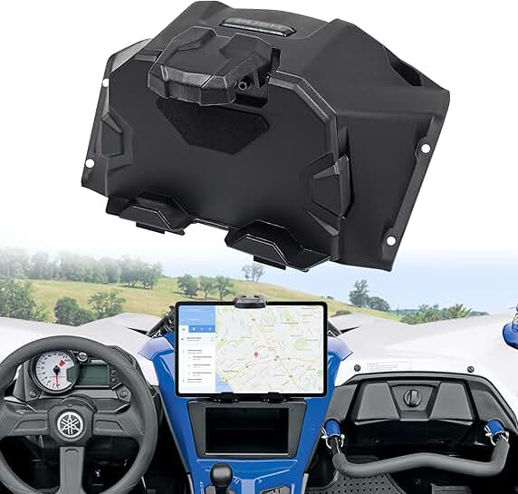 Electronic Device Mount with Storage Tray for Yamaha YXZ 1000R