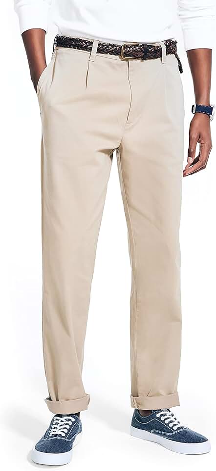 Men's Classic Fit Flat Front Stretch Chino Pants