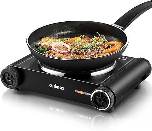 1500W Electric Single Burner with Cast Iron Top