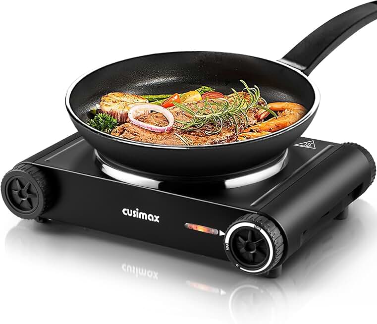1500W Electric Single Burner with Cast Iron Top