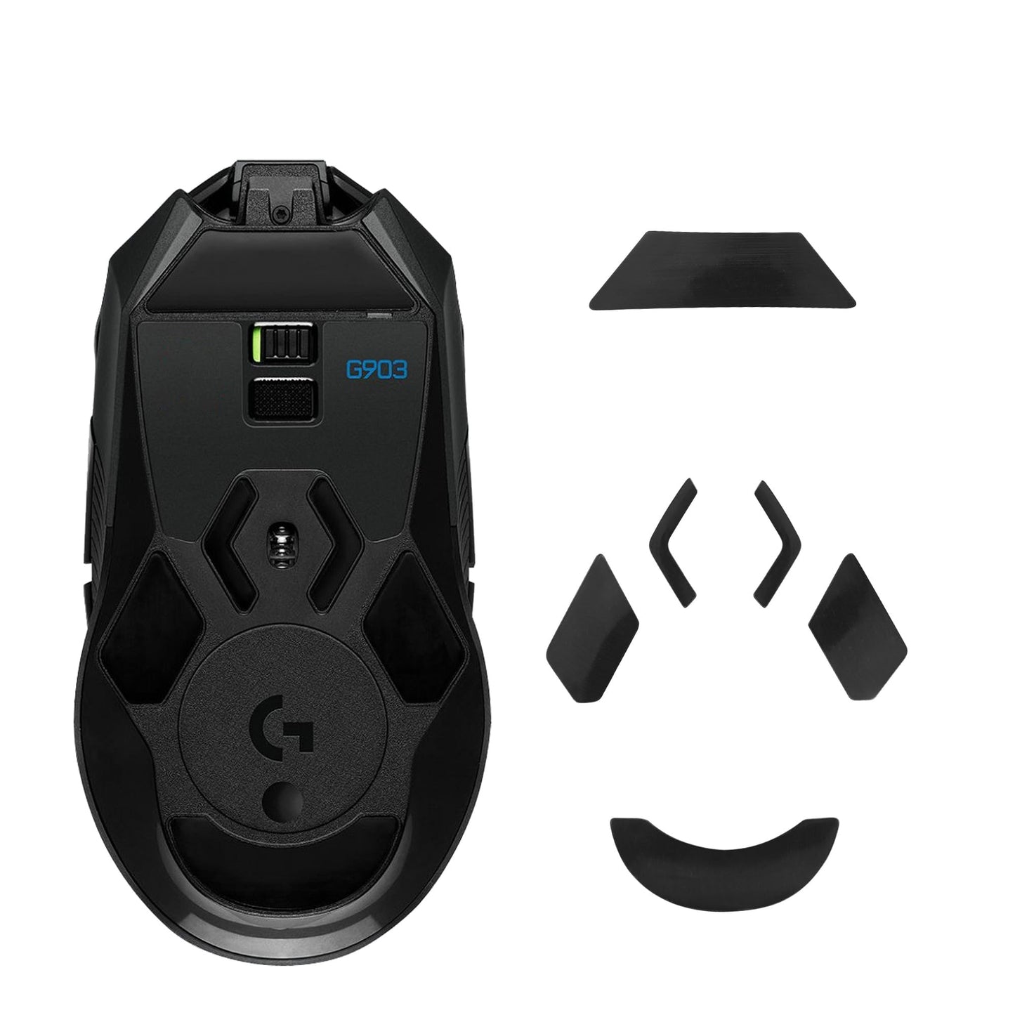Black Replacement Mouse Feet for Logitech G903
