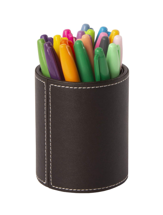 Brown leather pen holder
