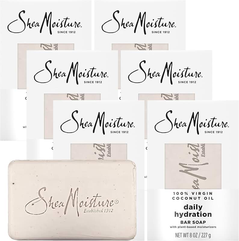 Shea Butter Body Wash Bar with Coconut Oil and Milk, 8 oz, 6-pack
