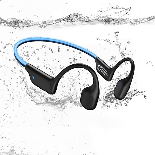 Wireless Bone Conduction Headphones with Night Safety Light