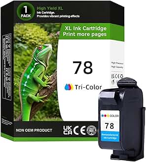 Remanufactured Tri-Color Ink Cartridge for HP Printers