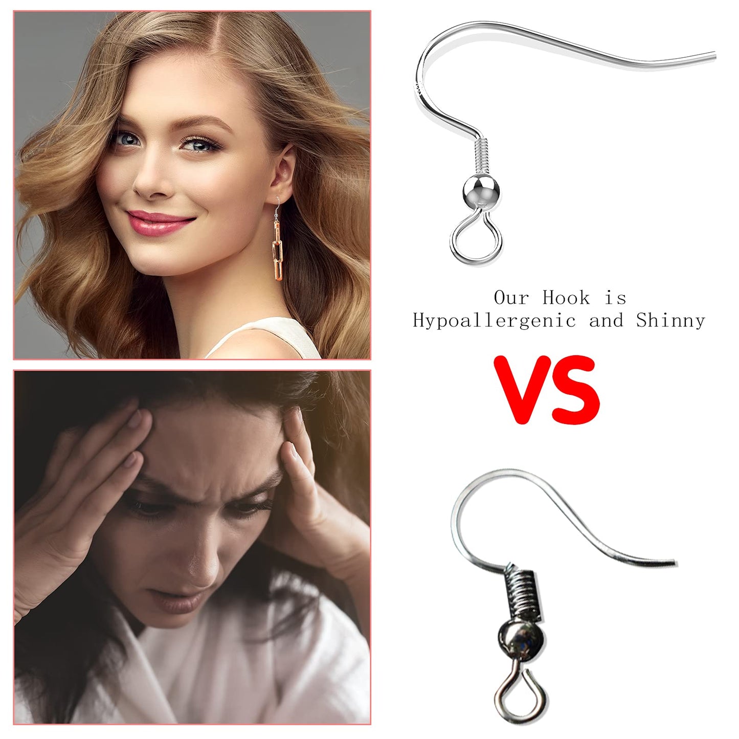 Sterling Silver Earring Hooks and Backs for Jewelry Making