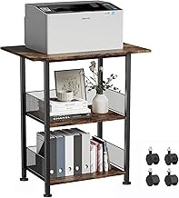 3-Tier Heavy Duty Printer Stand with Wheels