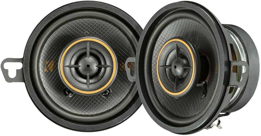 Pair of 3.5-inch coaxial speakers with tweeters
