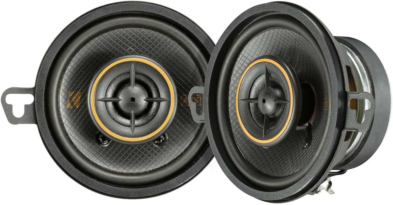 Pair of 3.5-inch coaxial speakers with tweeters