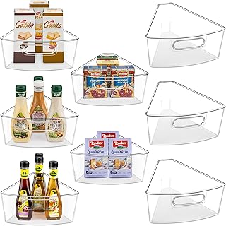 Corner Cabinet Organizer Bins for 26-32 Inch Diameter, 8 Pack