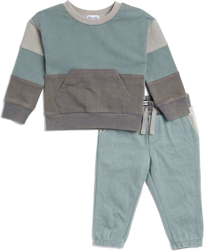 Colorblock long-sleeve top and pants for boys