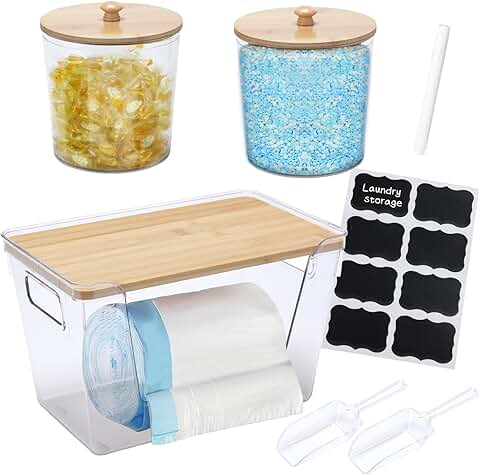 3-Piece Trash Bag and Laundry Pod Storage Set