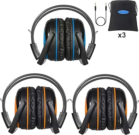 3-Pack Wireless Headphones for Kids with Volume Control