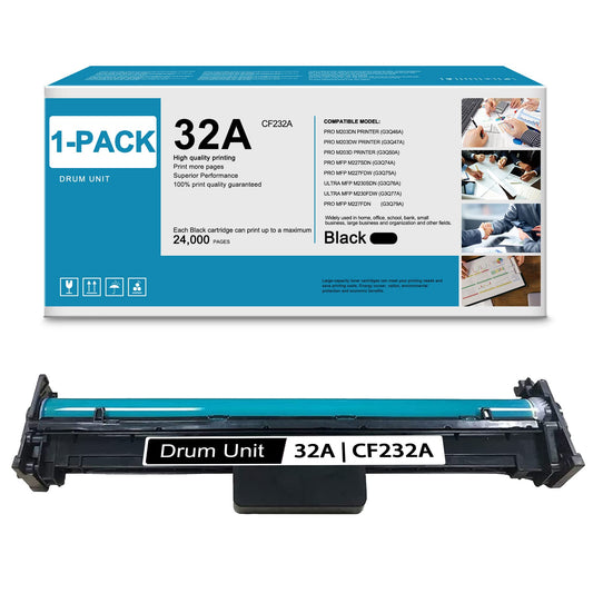 1-Pack Black 32A  CF232A Drum Unit Toner Not Include) Compatible Replacement for HP Pro MFP M203d G3Q50A) MFP M227sdn G3Q74A) MFP M227fdw G3Q75A) Printer Drum Unit  Sold by Yifanink