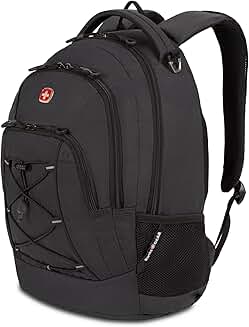Grey Bungee Backpack for 17.75-inch Laptop