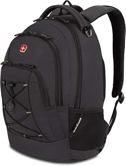 Grey Bungee Backpack for 17.75-inch Laptop