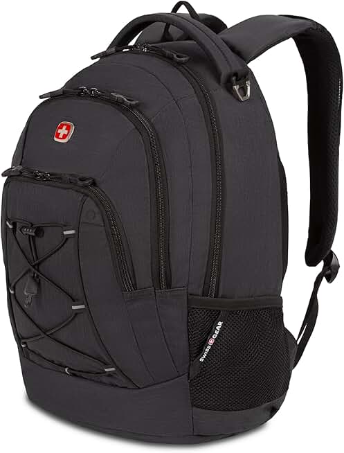 Grey Bungee Backpack for 17.75-inch Laptop