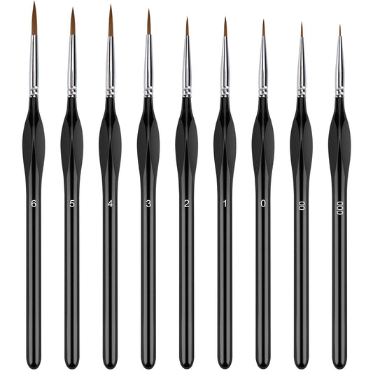 Fine Detail Paint Brush Set for Miniatures and Art