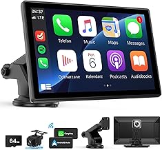 9-inch Wireless Car Stereo with 4K Dash Cam and GPS