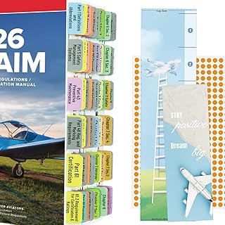 Color-Coded Laminated Tabs for Pilot's License