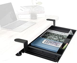 Large Under Desk Storage Drawer with Adjustable Height
