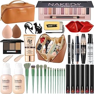 Complete makeup kit for women with brushes and tools
