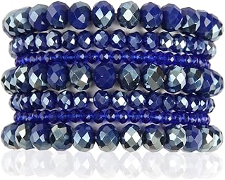 Multi-Layer Beaded Stackable Bracelets Set