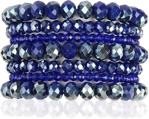 Multi-Layer Beaded Stackable Bracelets Set