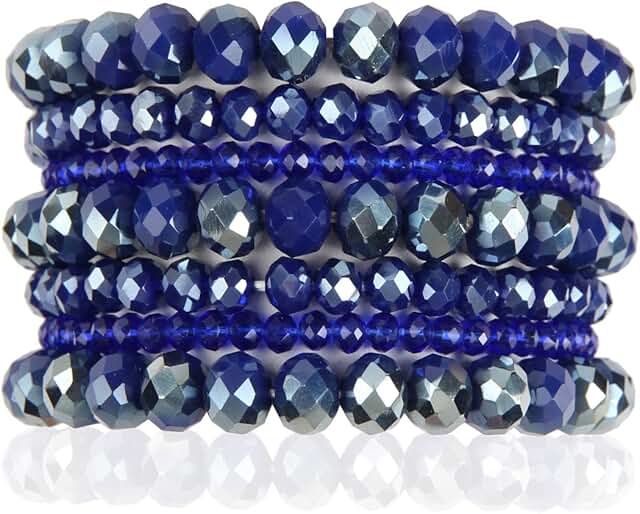 Multi-Layer Beaded Stackable Bracelets Set