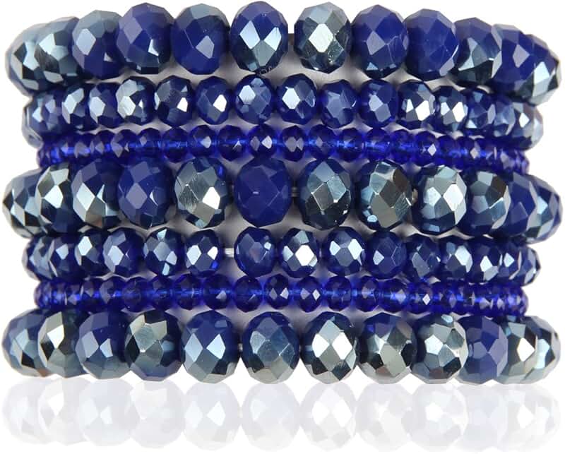 Multi-Layer Beaded Stackable Bracelets Set